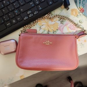 nwot coach wristlet pink